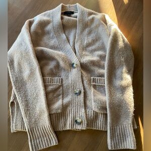 Women’s Light Brown Cardigan J.Crew Sweater XS